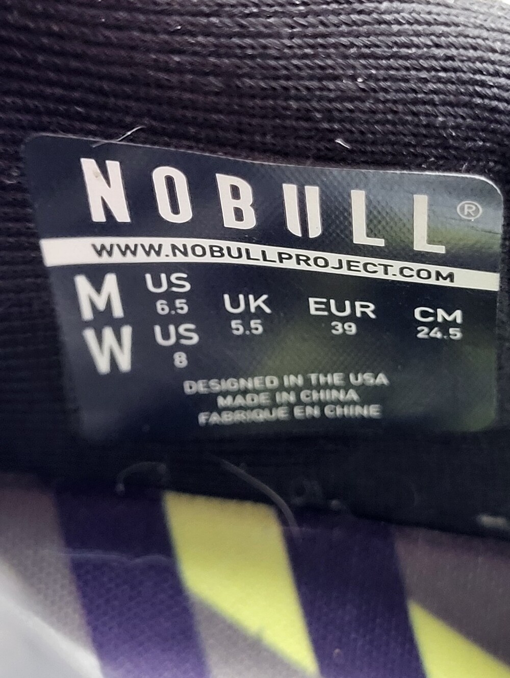 Nobull Trainer Shoes Black Yellow Impact Gym Workout Training Women’s Size 8 - Picture 10 of 10